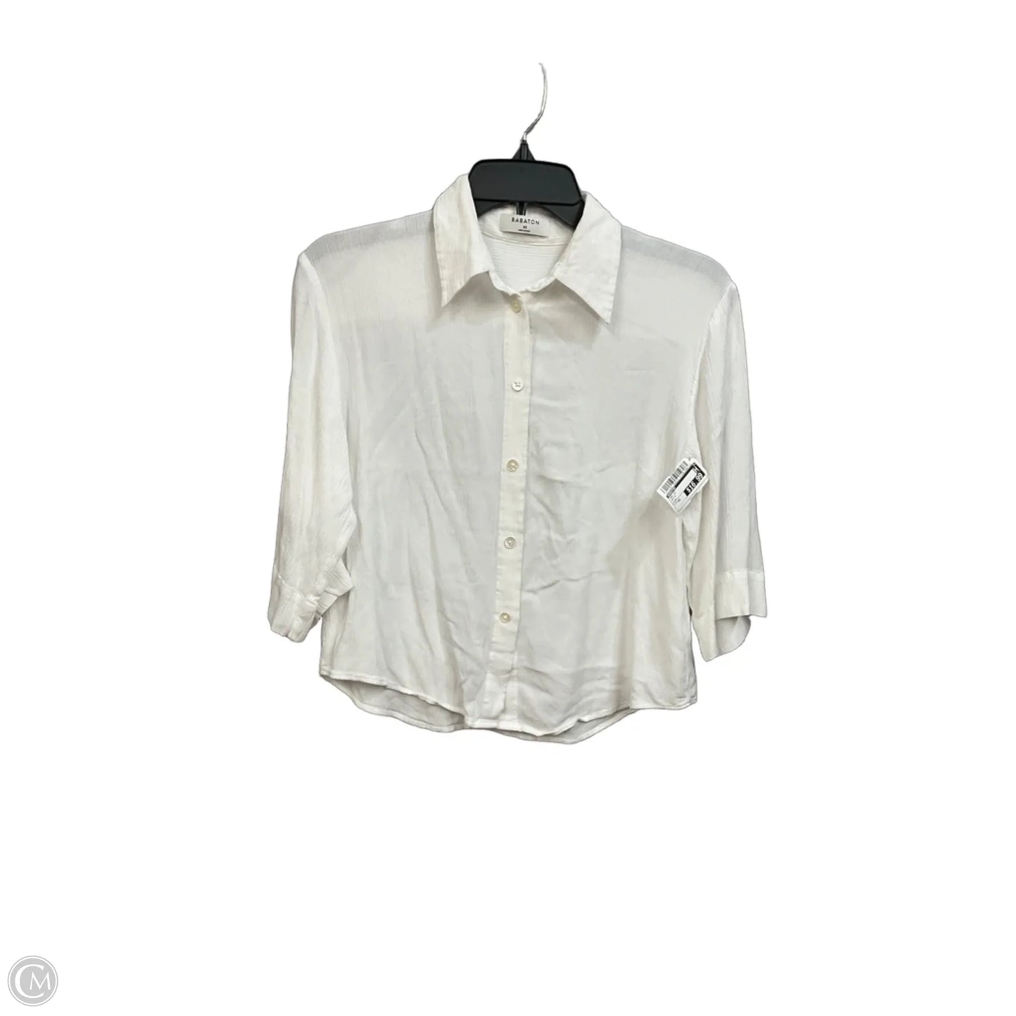 Top Short Sleeve By Babaton In White, Size: Xs