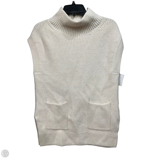 Vest Sweater By Banana Republic In Cream, Size: Xs