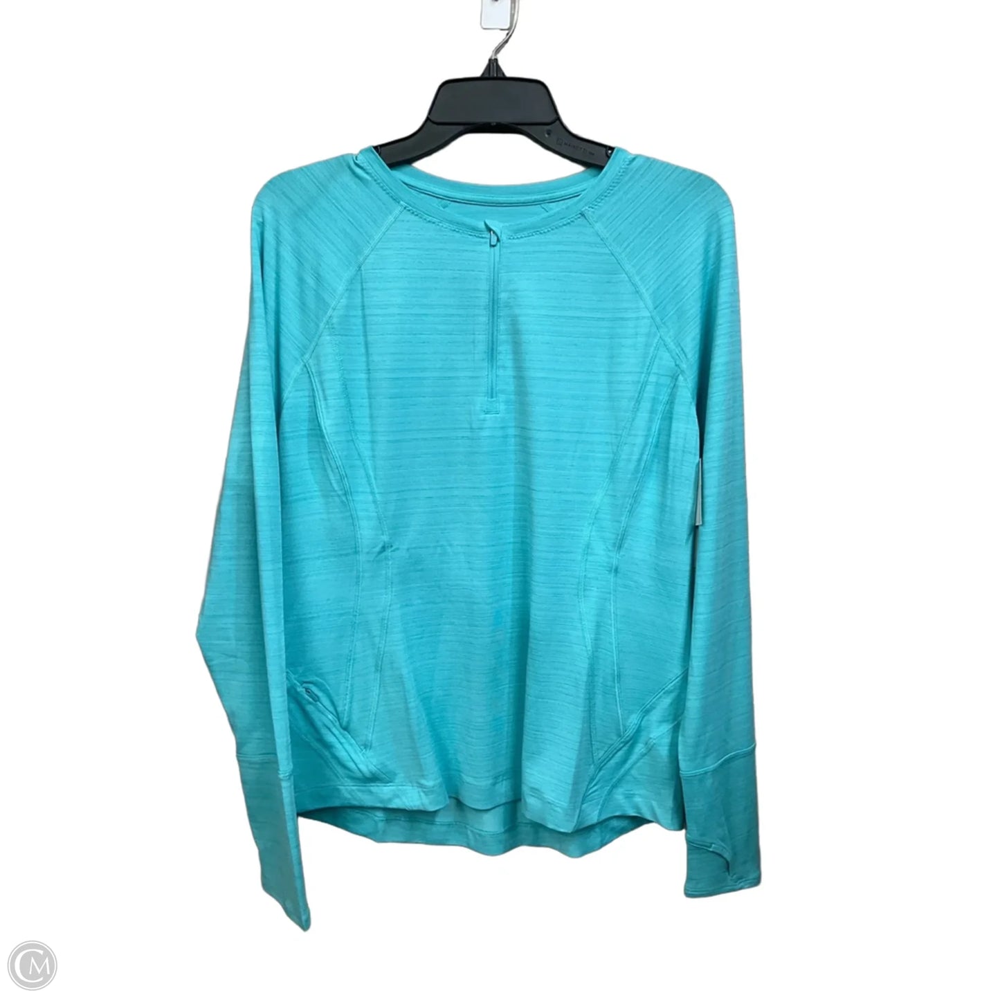 Athletic Top Long Sleeve Crewneck By Athleta In Teal, Size: L
