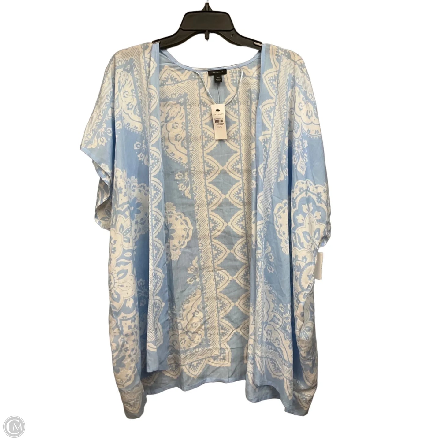 Poncho By Ann Taylor In Blue, Size: Xs