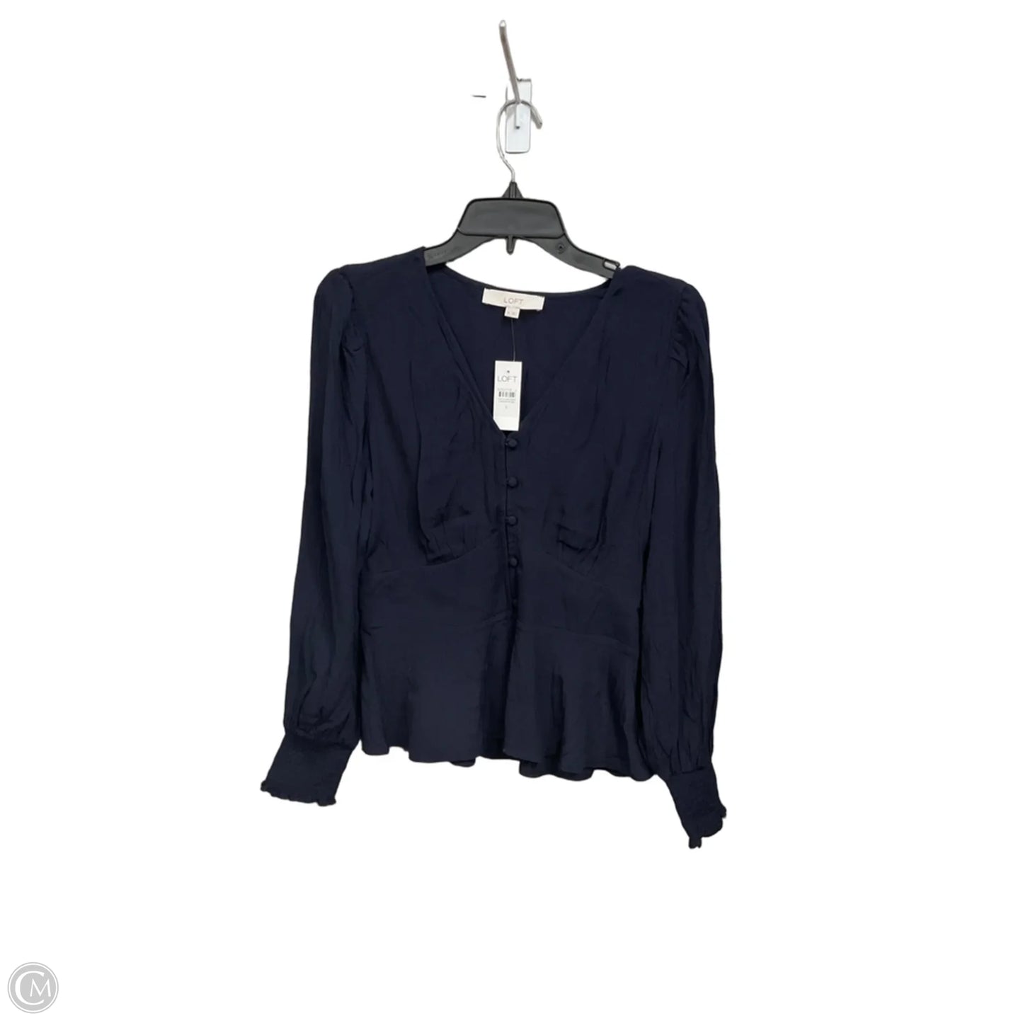 Top Long Sleeve By Loft In Blue, Size: S