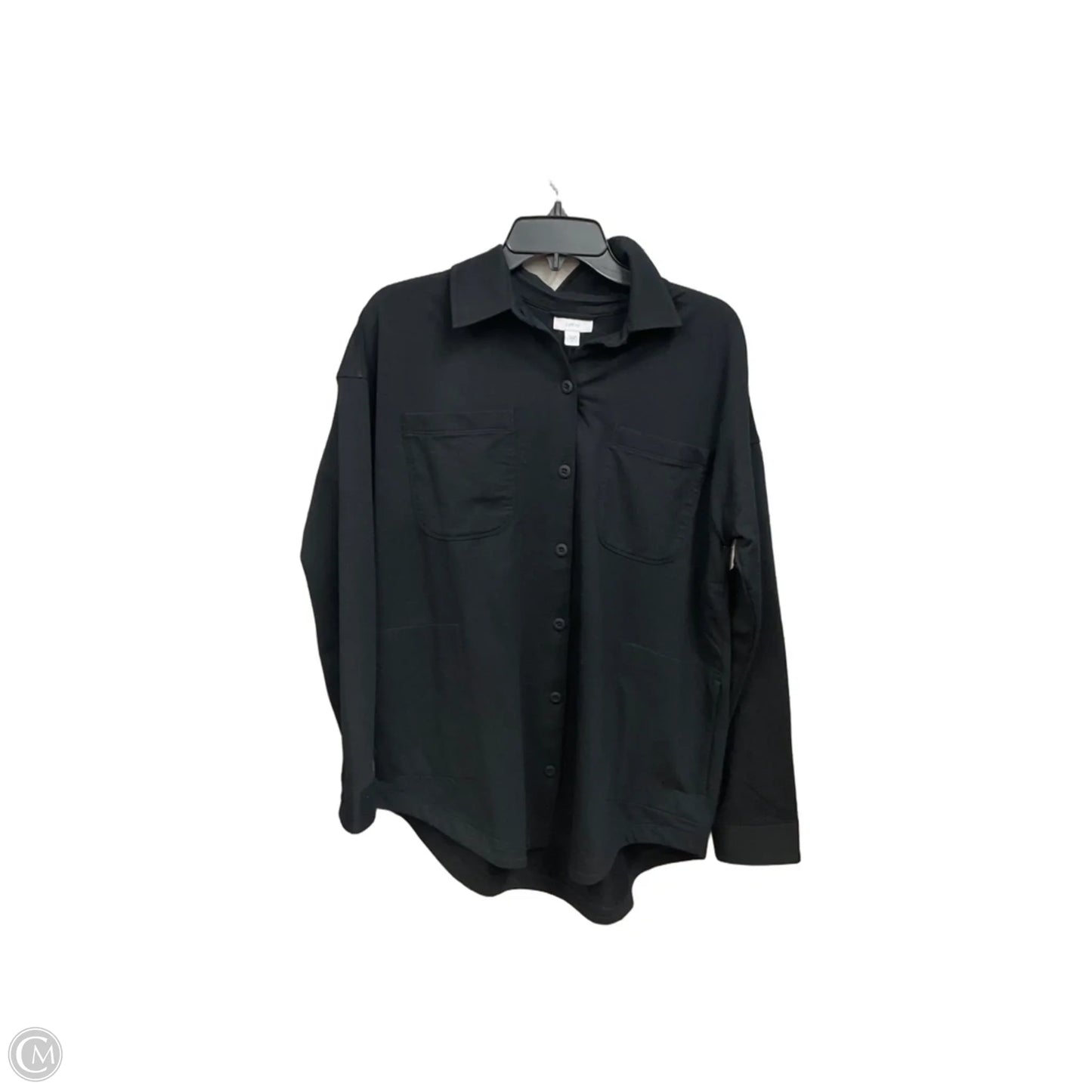 Jacket Shirt By J. Jill In Black, Size: S
