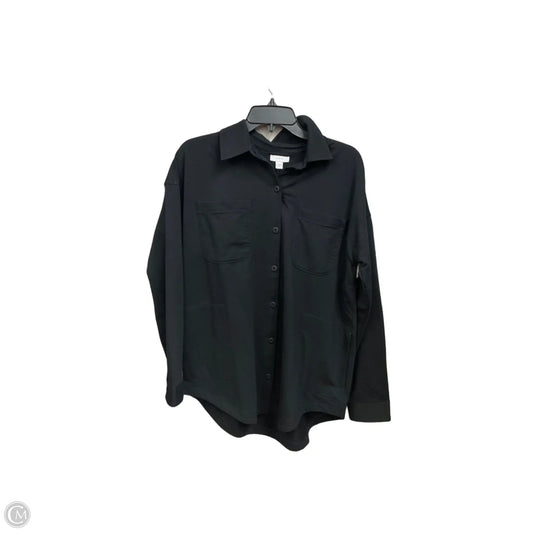 Jacket Shirt By J. Jill In Black, Size: S