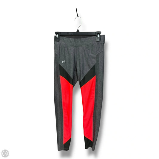 Athletic Leggings By Under Armour In Grey, Size: M