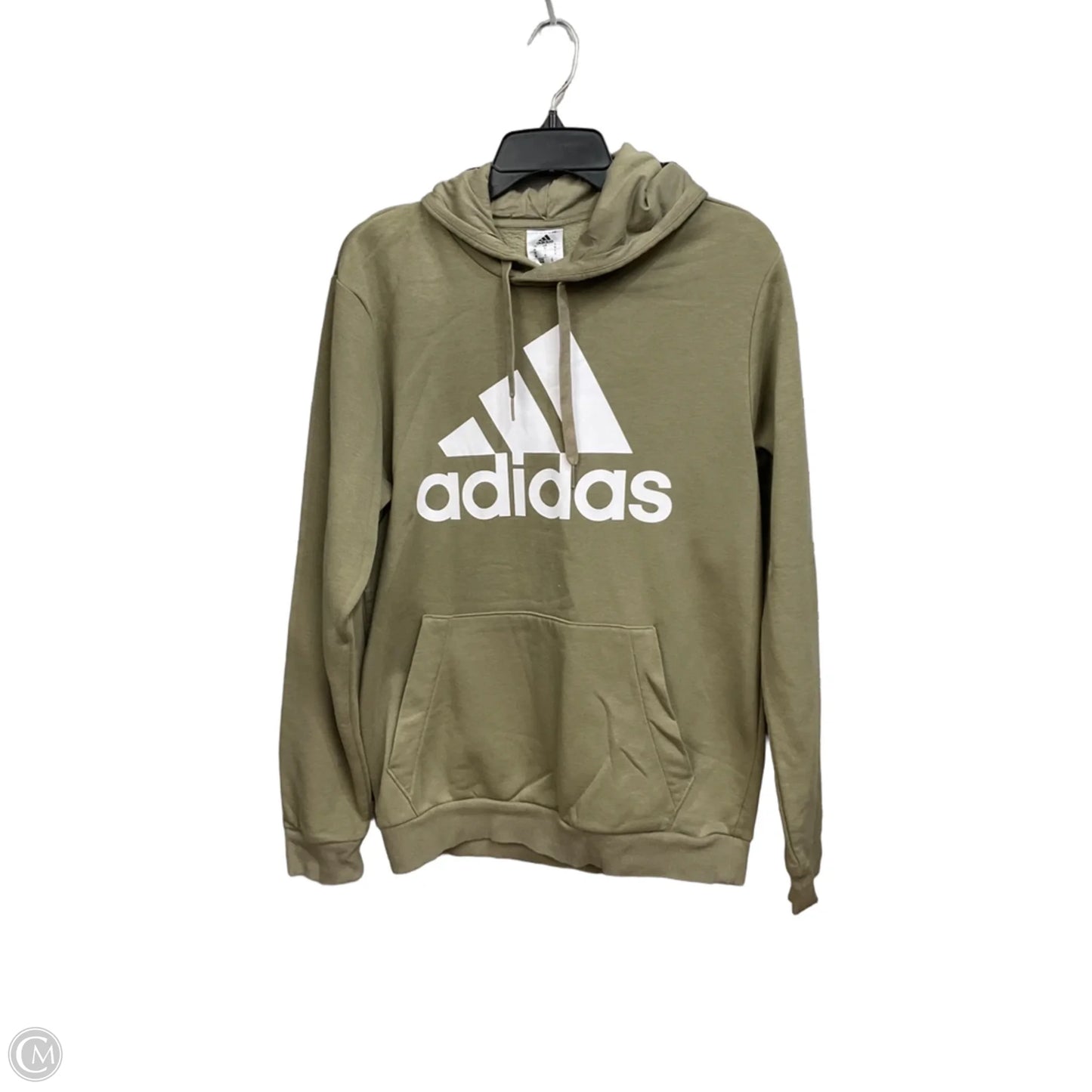 Sweatshirt Hoodie By Adidas In Green, Size: M
