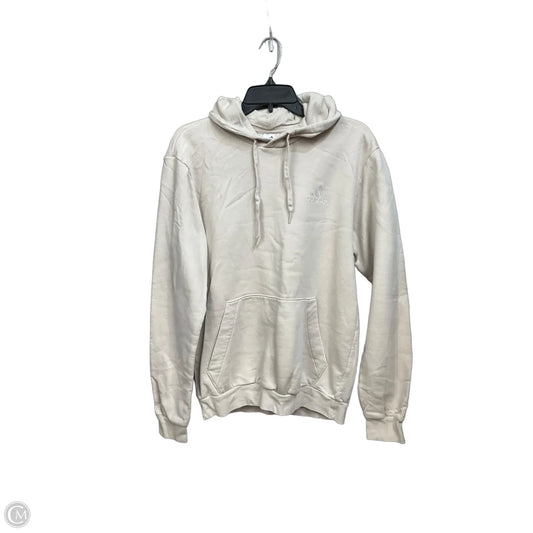 Sweatshirt Hoodie By Adidas In Cream, Size: M