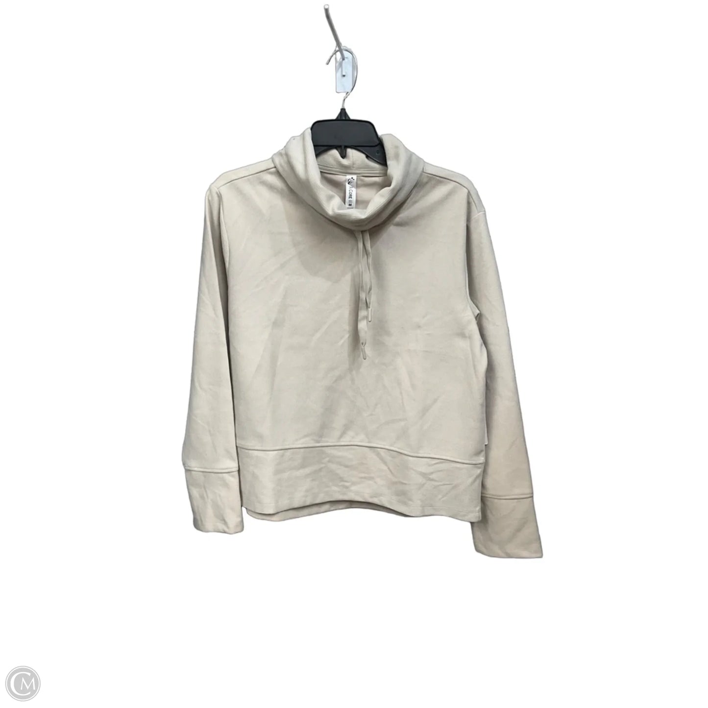 Sweatshirt Collar By Clothes Mentor In Tan, Size: M