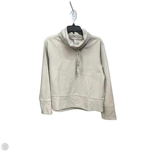 Sweatshirt Collar By Clothes Mentor In Tan, Size: M