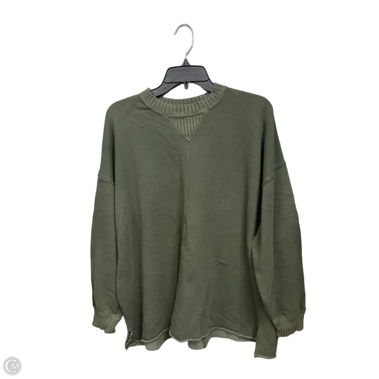 Sweatshirt Crewneck By Aerie In Green, Size: Xs