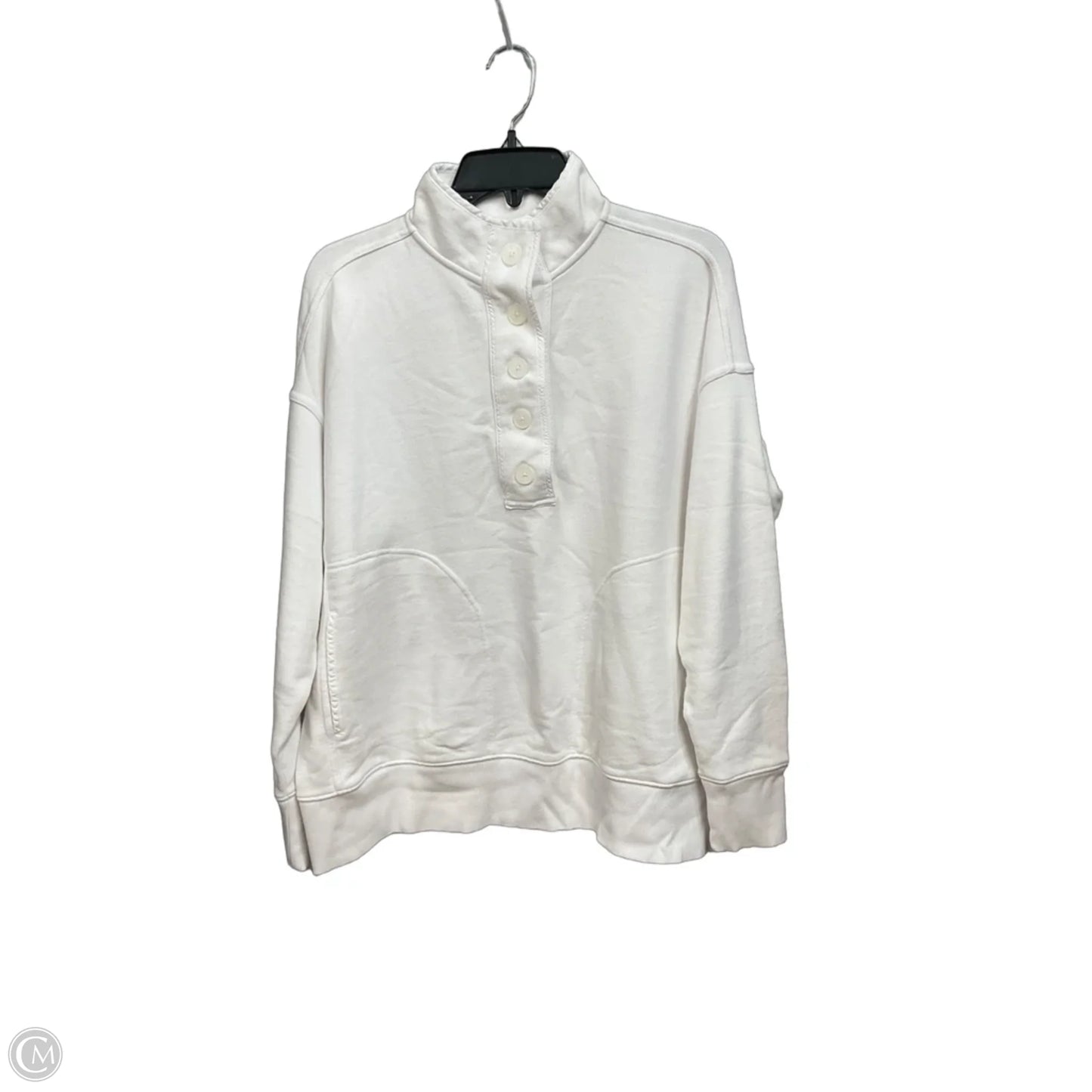Sweatshirt Collar By Aerie In White, Size: S
