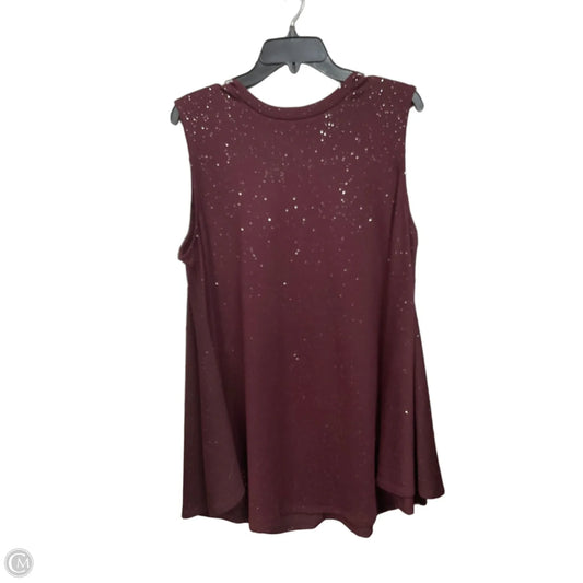 Top Sleeveless By Lane Bryant In Purple, Size: 2x