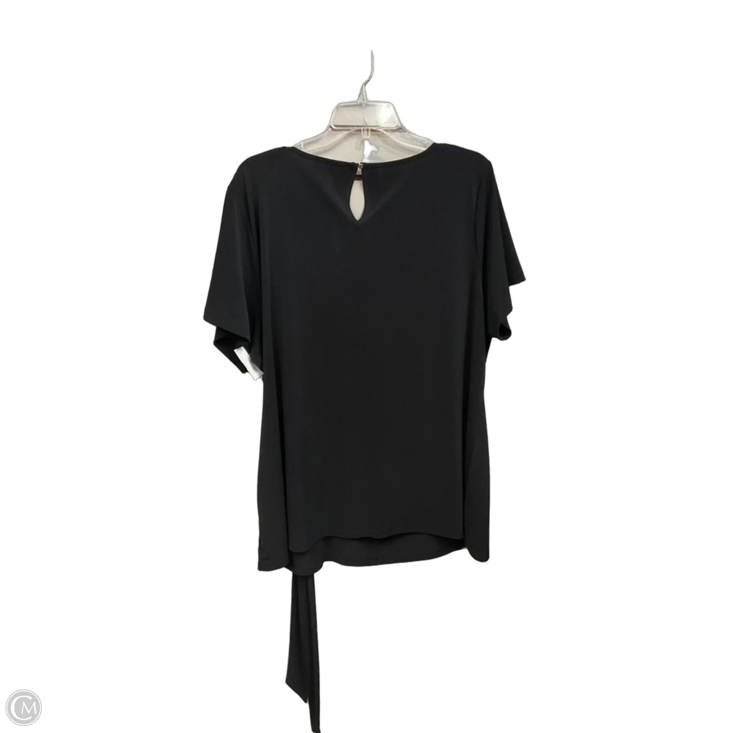 Top Short Sleeve By Premise In Black, Size: 2x