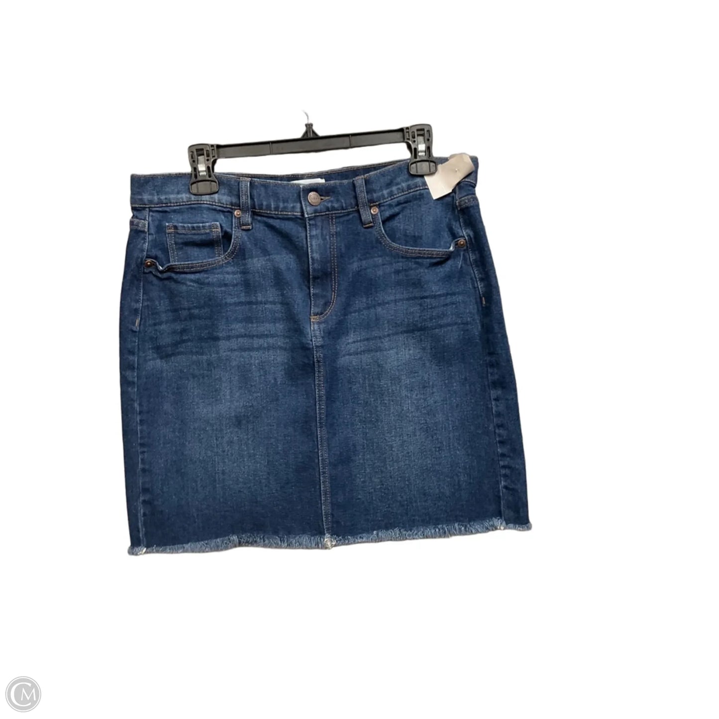 Skirt Mini & Short By Loft In Blue Denim, Size: 10