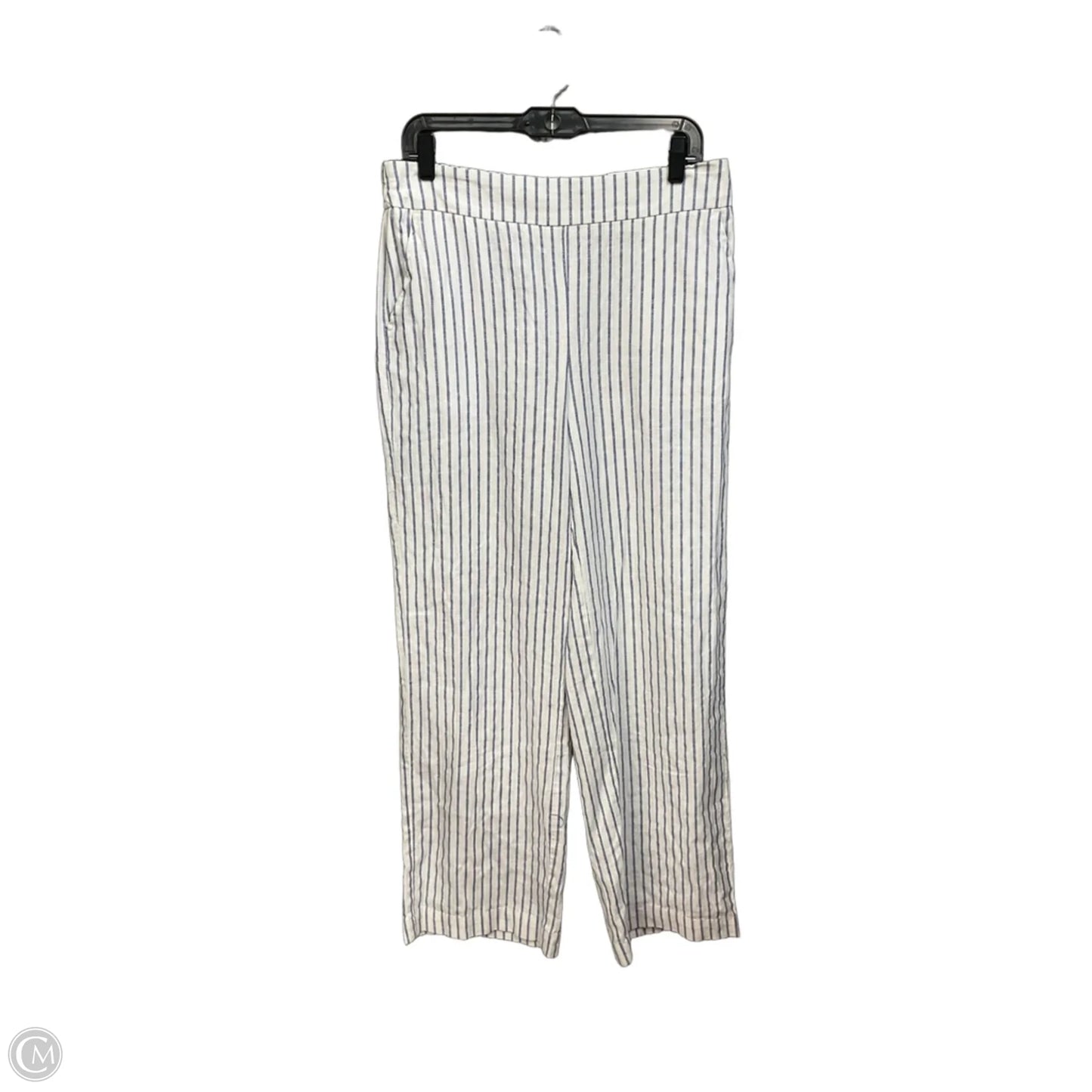 Pants Linen By Chicos In Striped Pattern, Size: 8