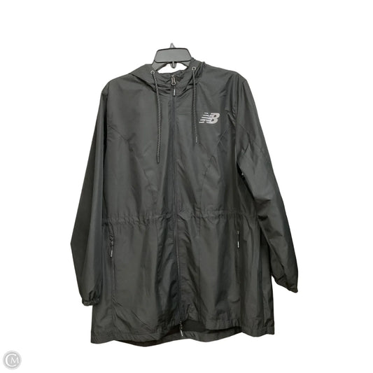Jacket Windbreaker By New Balance In Black, Size: 1x