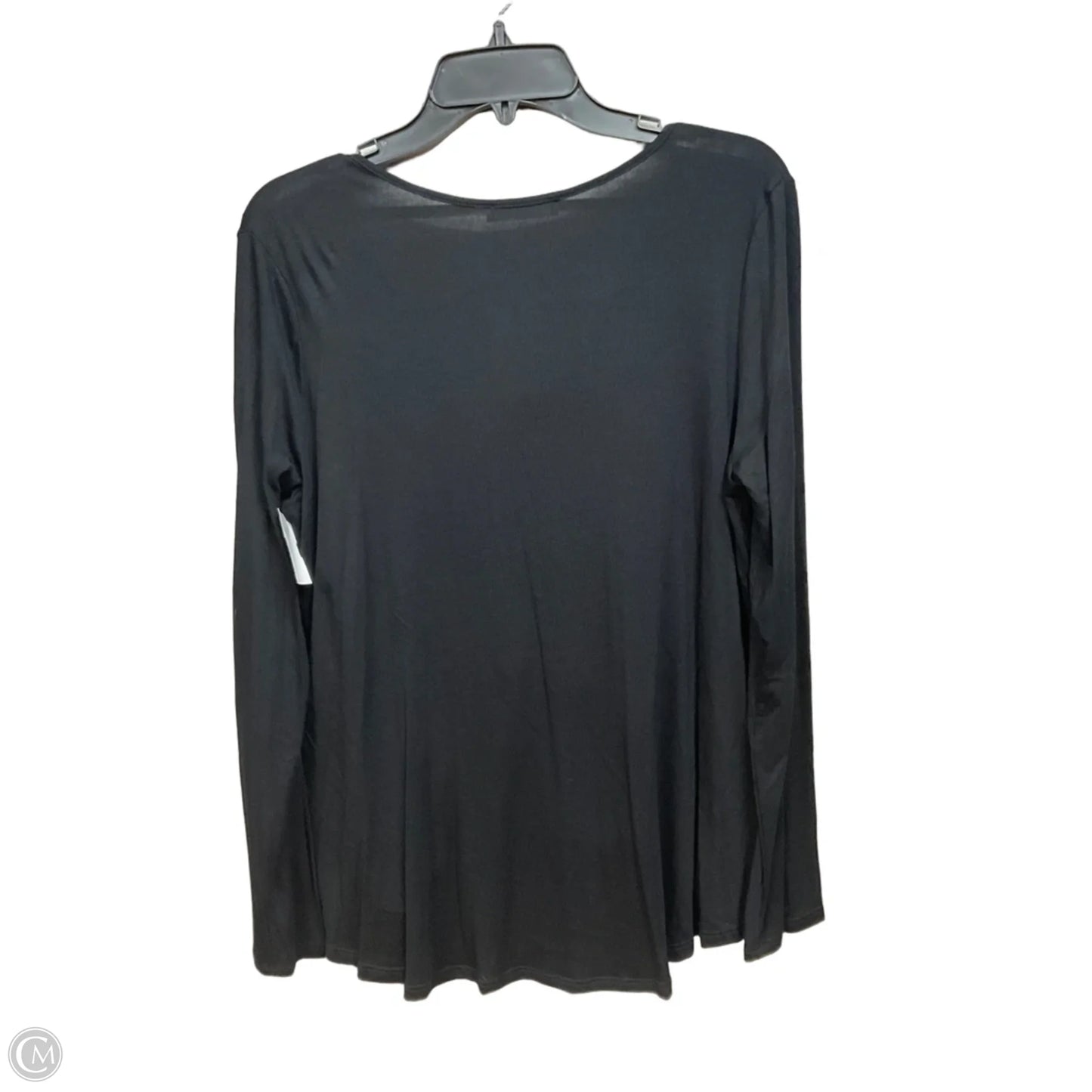 Top Long Sleeve Basic By Lush In Black, Size: L