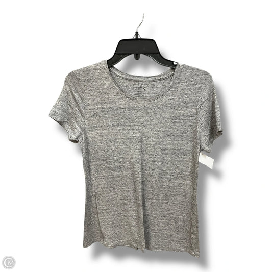 Top Short Sleeve Basic By Apt 9 In Grey, Size: S