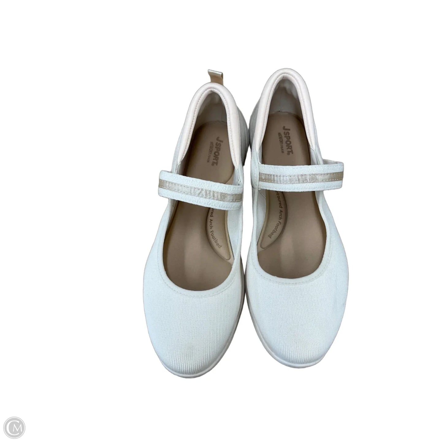 Shoes Flats By Clothes Mentor In Cream, Size: 10