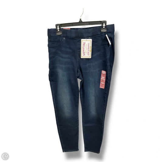 Jeans Jeggings By Levis Signature In Blue Denim, Size: 10