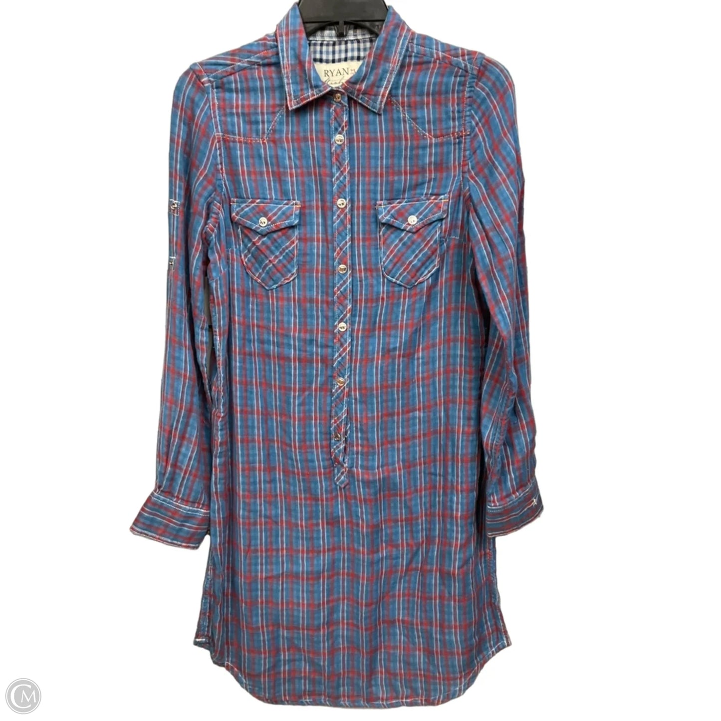 Dress Casual Short By Cmb In Plaid Pattern, Size: S