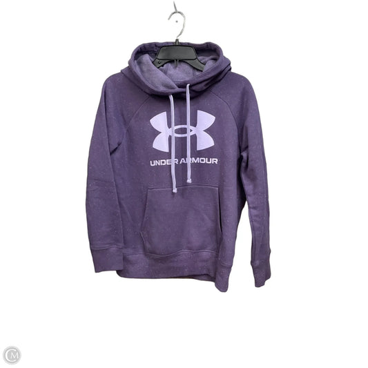 Athletic Sweatshirt Hoodie By Under Armour In Purple, Size: Xs
