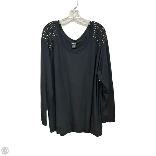 Top Long Sleeve By Torrid In Black, Size: 4x