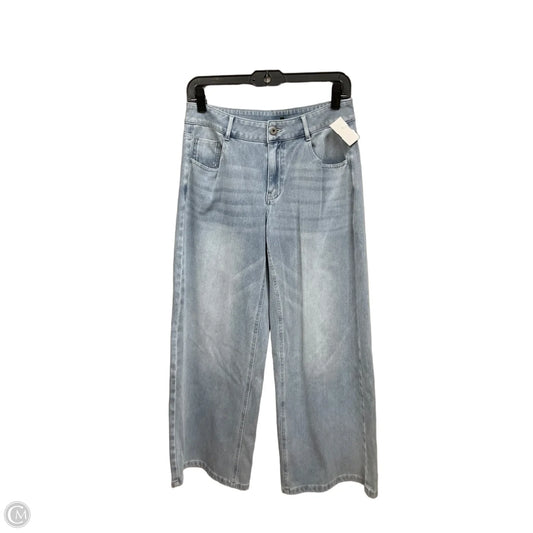 Jeans Wide Leg By Halara In Blue Denim, Size: 4