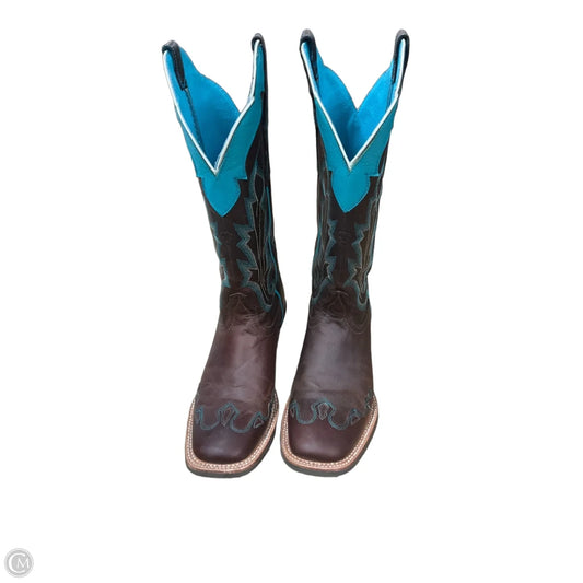 Boots Western By Ariat In Blue & Brown, Size: 7