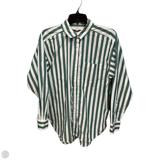 Top Long Sleeve By Loft In Striped Pattern, Size: S