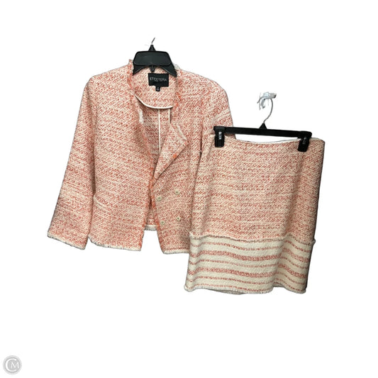 Skirt Suit 2pc By Etcetra In Peach, Size: 4