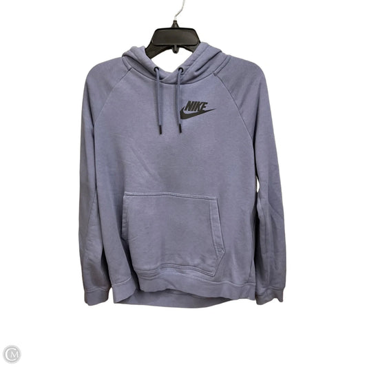 Athletic Sweatshirt Hoodie By Nike Apparel In Blue, Size: M