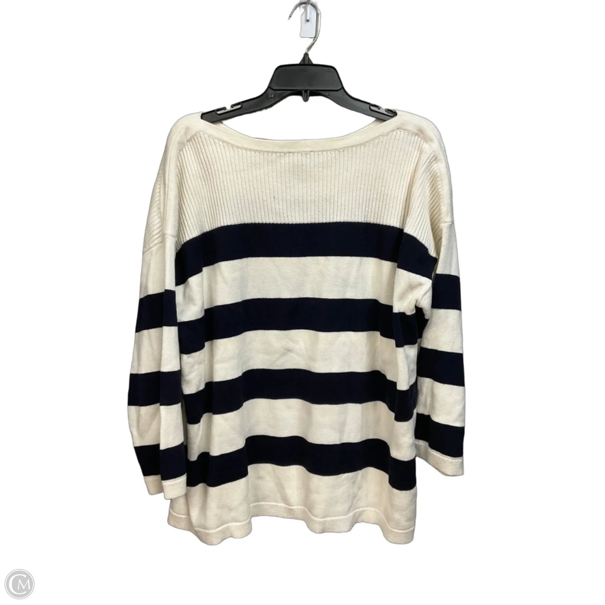 Sweater By Talbots In Striped Pattern, Size: 3x