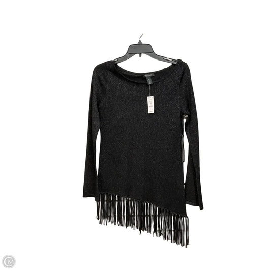 Top Long Sleeve By White House Black Market In Black, Size: Xs