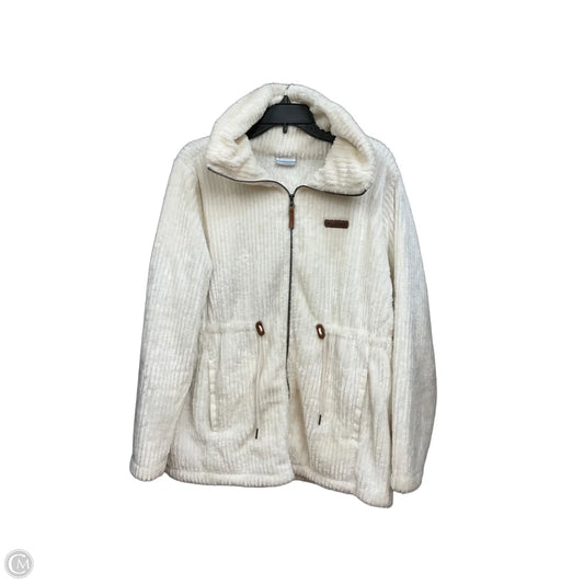 Jacket Fleece By Columbia In White, Size: Xl