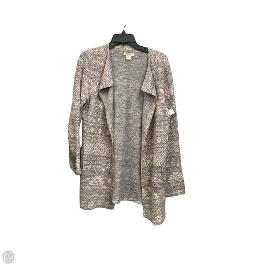 Cardigan By Lucky Brand In Tan, Size: M