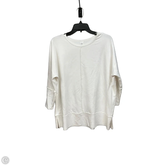 Top Long Sleeve By Spanx In White, Size: S