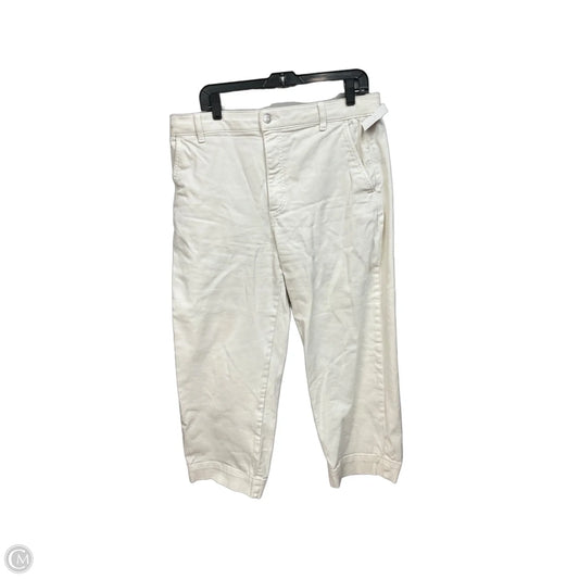 Jeans Straight By Everlane In Cream Denim, Size: 14
