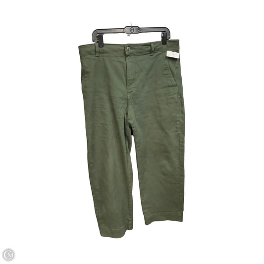 Jeans Straight By Everlane In Green Denim, Size: 14