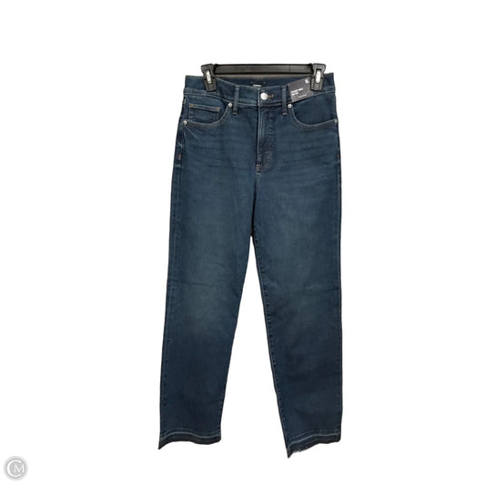 Jeans Straight By Express In Blue Denim, Size: 6l