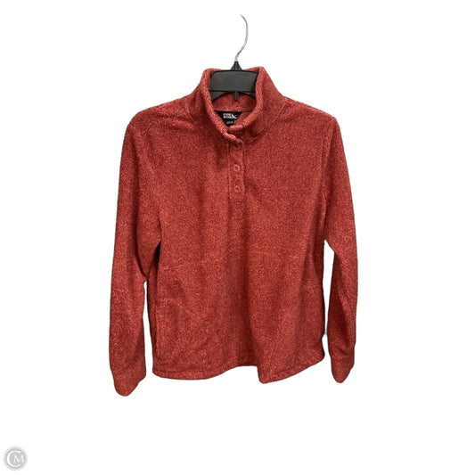 Athletic Sweatshirt Collar By Eddie Bauer In Red, Size: M