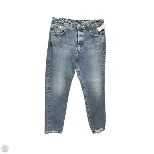 Jeans Straight By Ag Jeans In Blue Denim, Size: 10