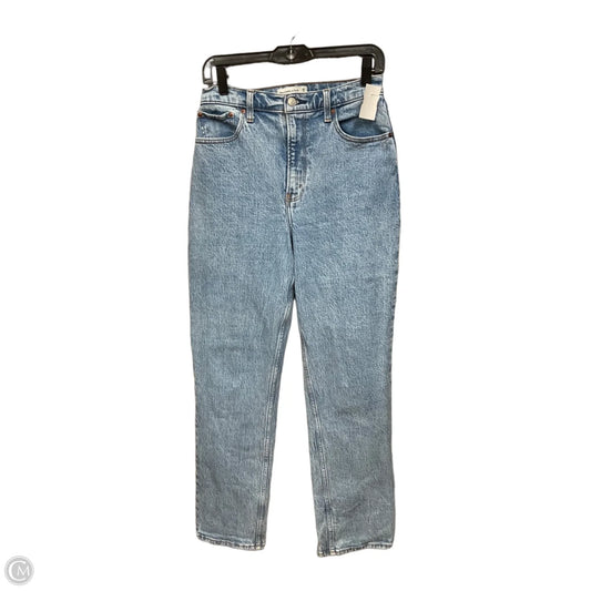 Jeans Straight By Abercrombie And Fitch In Blue Denim, Size: 6