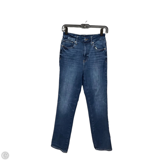 Jeans Straight By Express In Blue Denim, Size: 8