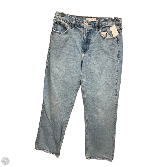 Jeans Straight By Abercrombie And Fitch In Blue Denim, Size: 6