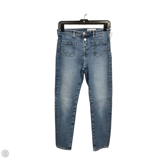 Jeans Straight By Ag Jeans In Blue Denim, Size: 6