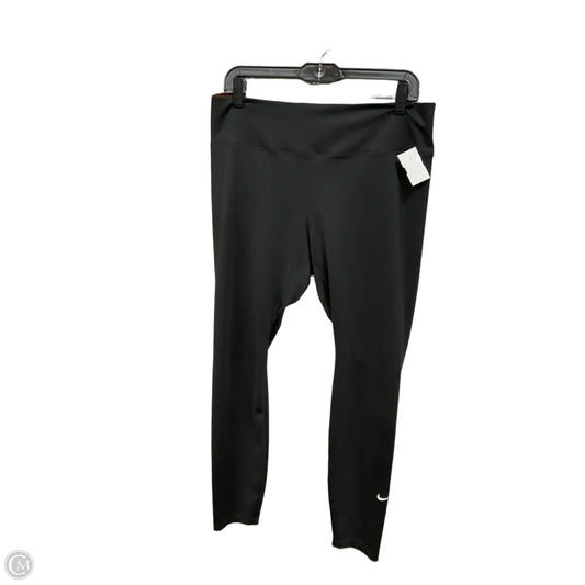 Athletic Leggings By Nike Apparel In Black, Size: 1x