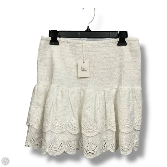 Skirt Mini & Short By Clothes Mentor In White, Size: M