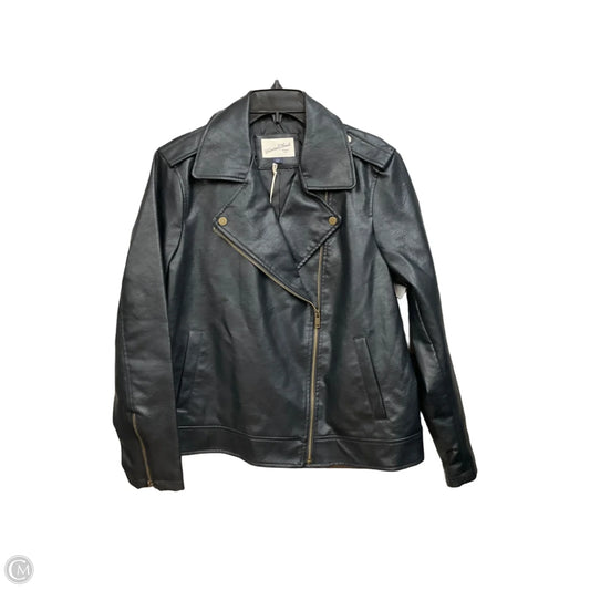 Jacket Moto By Universal Thread In Black, Size: L