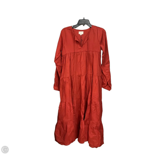 Dress Casual Midi By Cma In Orange, Size: Xs