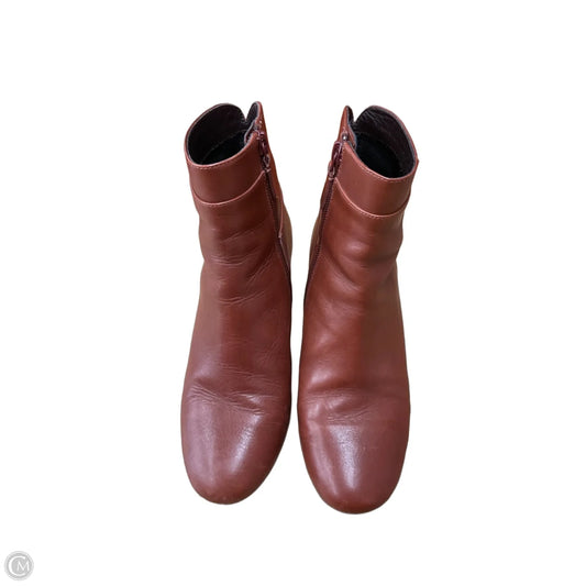 Boots Ankle Heels By Cole-haan In Brown, Size: 6